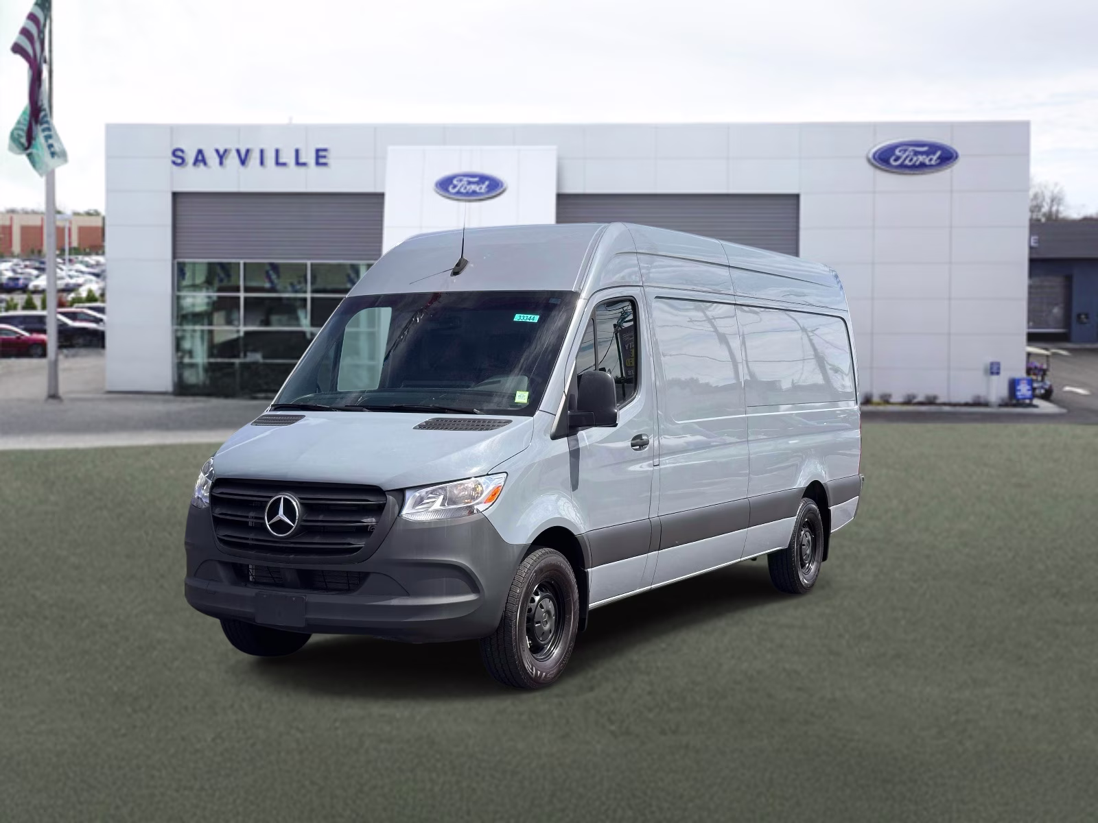 2023 Stone Grey Mercedes-Benz Sprinter Cargo Van 2500 High Roof I4 Diesel HO 170 RWD RWD Van