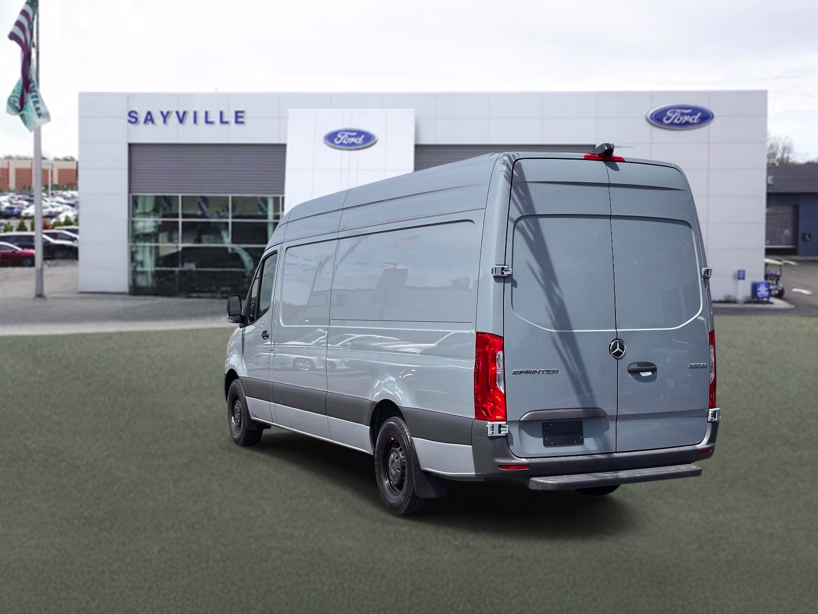2023 Stone Grey Mercedes-Benz Sprinter Cargo Van 2500 High Roof I4 Diesel HO 170 RWD RWD Van