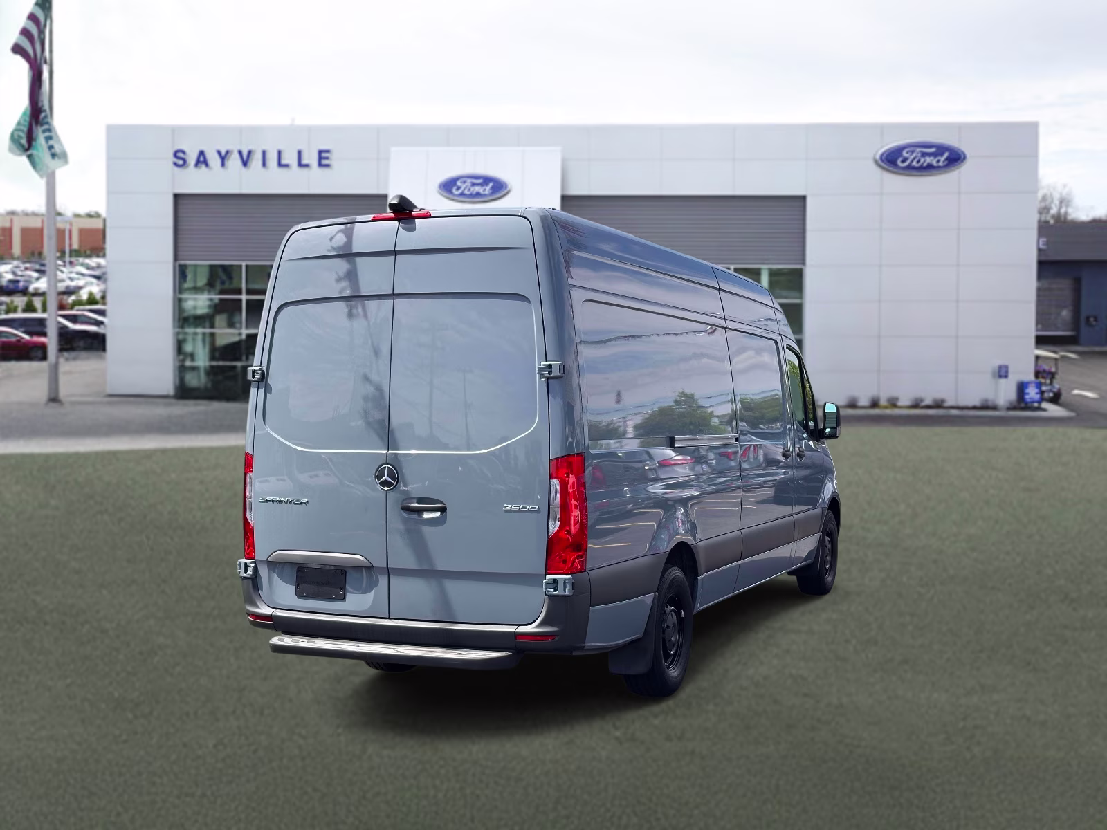 2023 Stone Grey Mercedes-Benz Sprinter Cargo Van 2500 High Roof I4 Diesel HO 170 RWD RWD Van