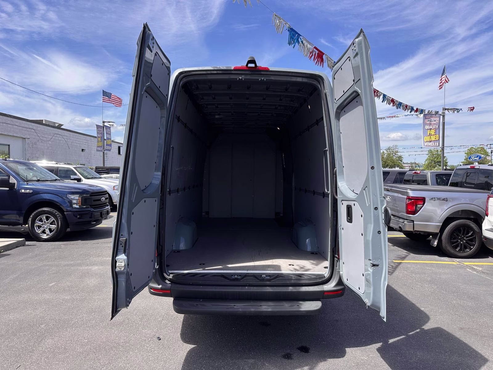 2023 Stone Grey Mercedes-Benz Sprinter Cargo Van 2500 High Roof I4 Diesel HO 170 RWD RWD Van