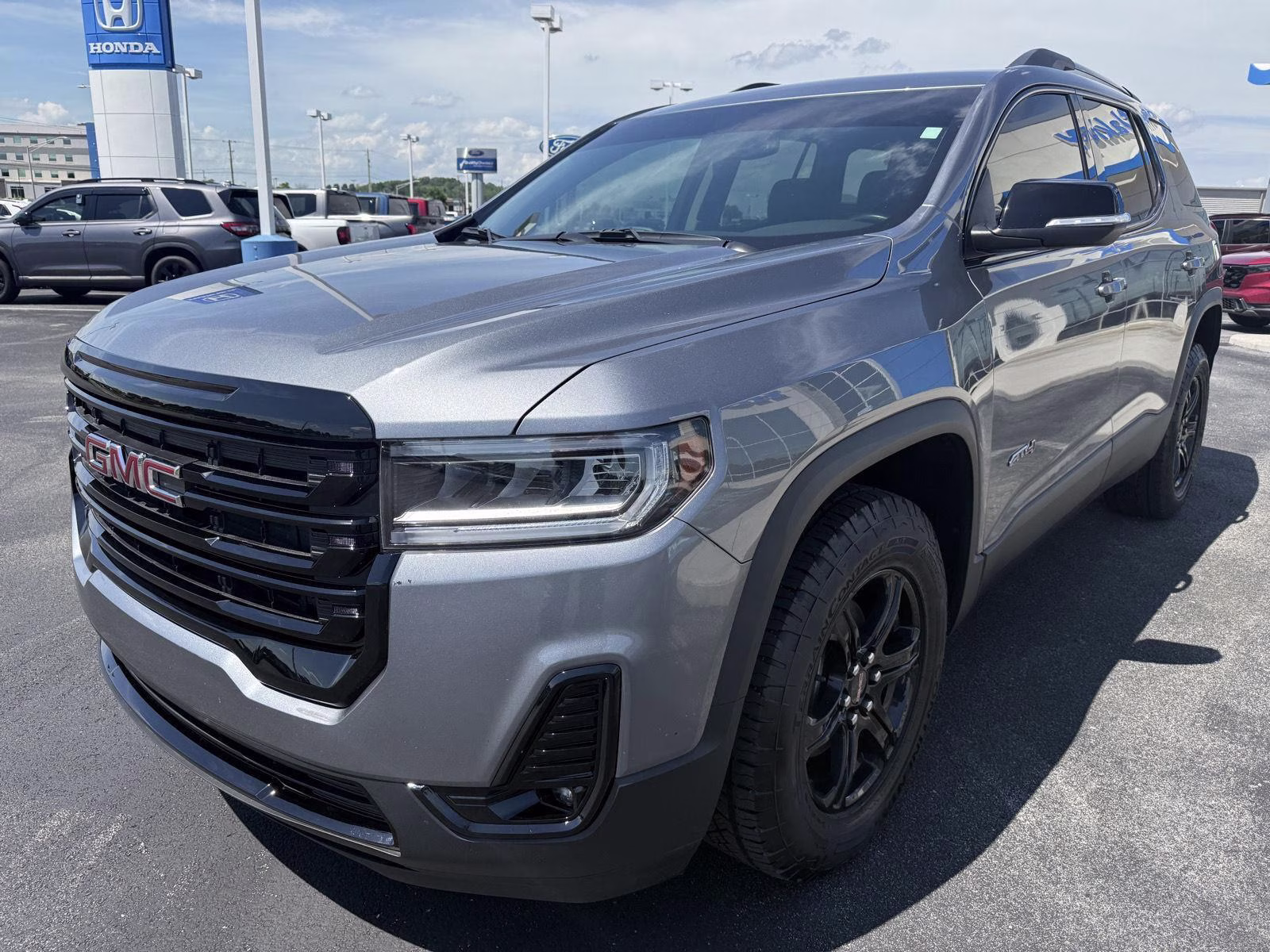 2020 Satin Steel Metallic GMC Acadia AT4 AWD 4 Door