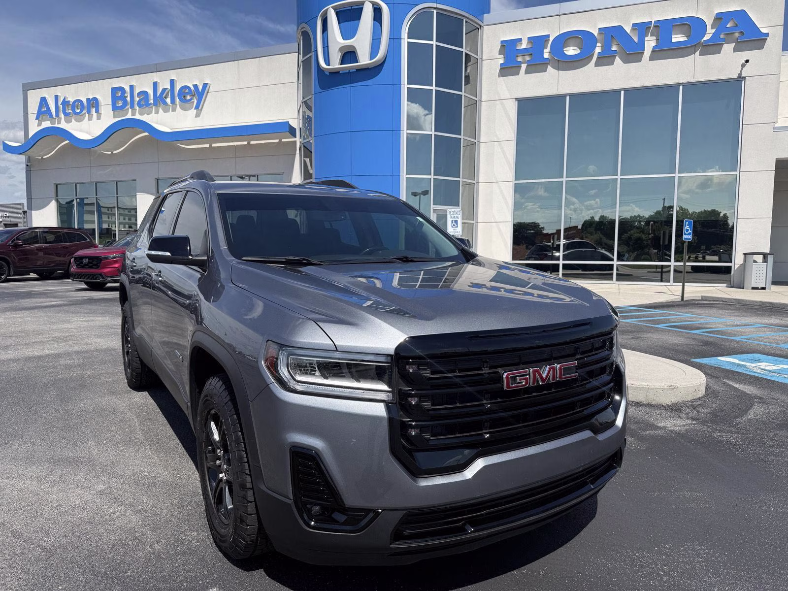 2020 Satin Steel Metallic GMC Acadia AT4 AWD 4 Door