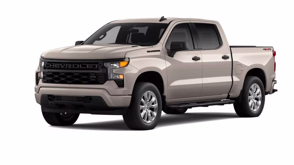 2026 Tan Chevrolet Silverado 1500 Custom 4X4 Truck