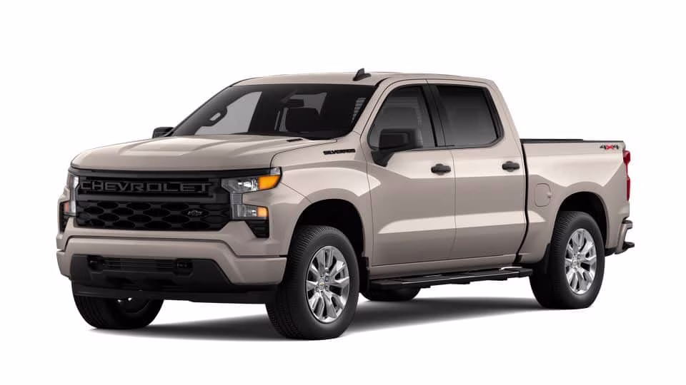 2026 Tan Chevrolet Silverado 1500 Custom 4X4 Truck