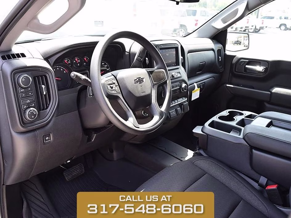 2026 Summit White Chevrolet Silverado 1500 Custom Trail Boss 4X4 Truck