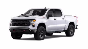 2026 White Chevrolet Silverado 1500 Custom Trail Boss 4X4 Truck