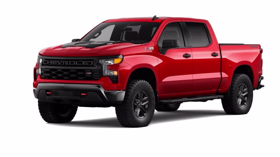 2026 Red Chevrolet Silverado 1500 Custom Trail Boss 4X4 Truck