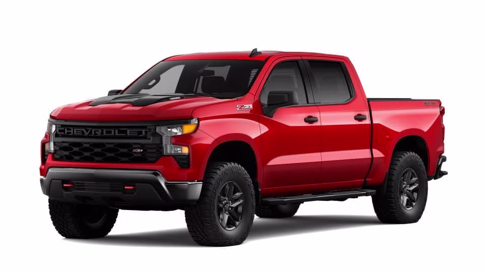 2026 Red Chevrolet Silverado 1500 Custom Trail Boss 4X4 Truck