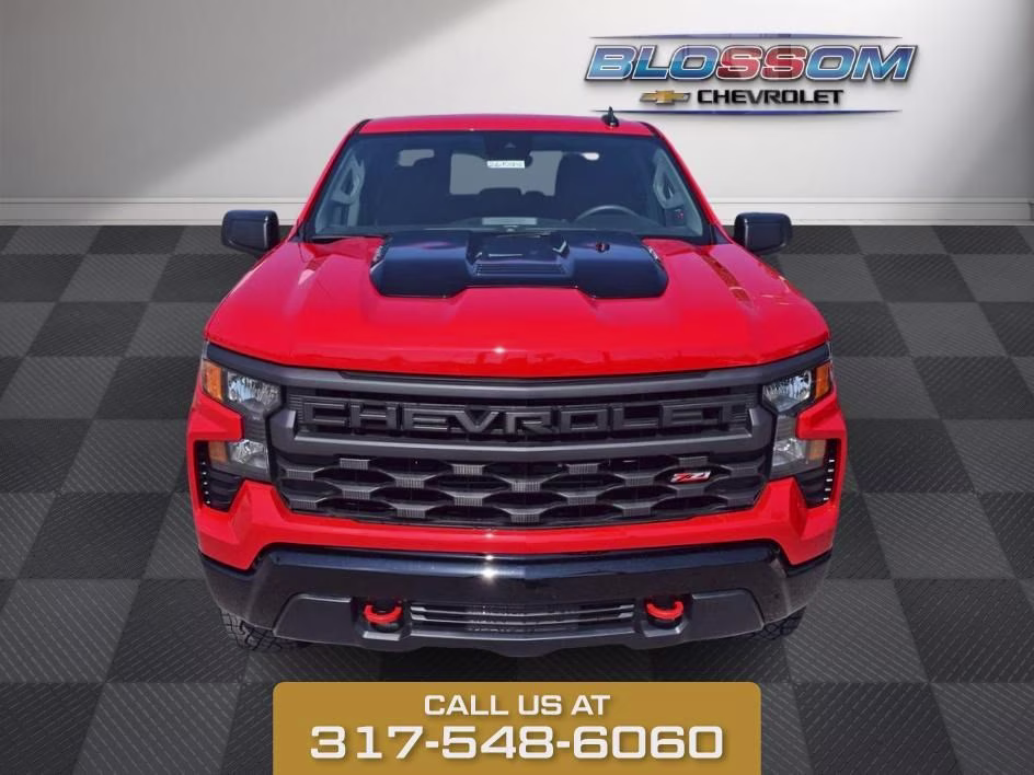 2026 Red Chevrolet Silverado 1500 Custom Trail Boss 4X4 Truck