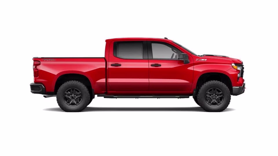 2026 Red Chevrolet Silverado 1500 Custom Trail Boss 4X4 Truck