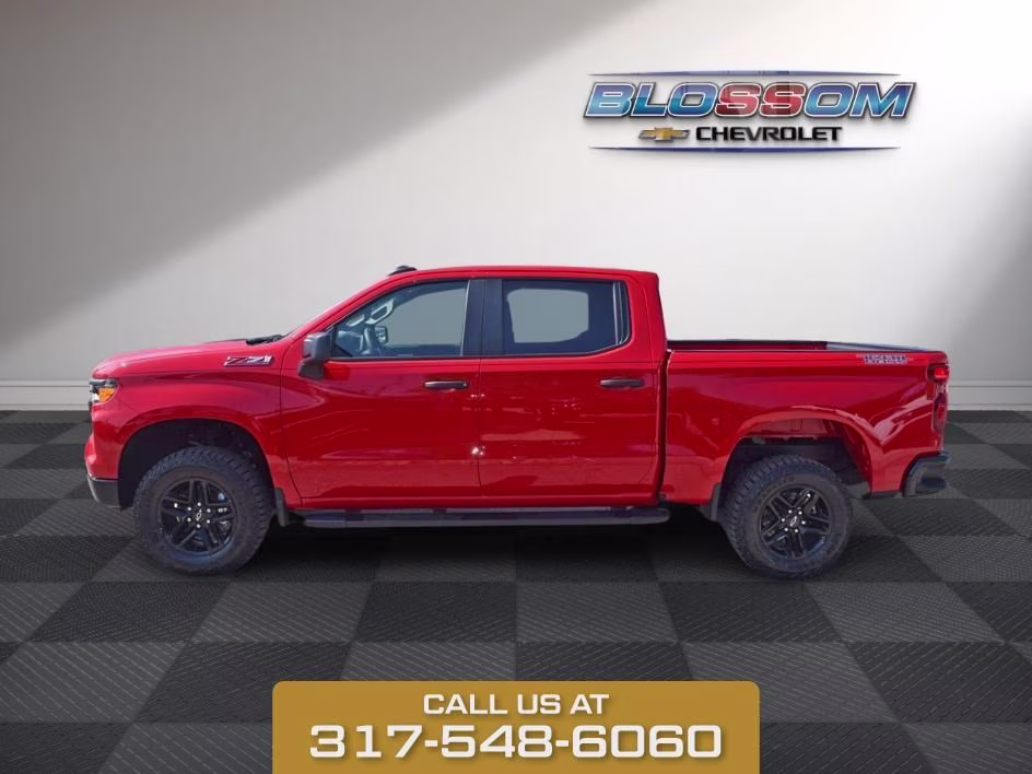 2026 Red Chevrolet Silverado 1500 Custom Trail Boss 4X4 Truck