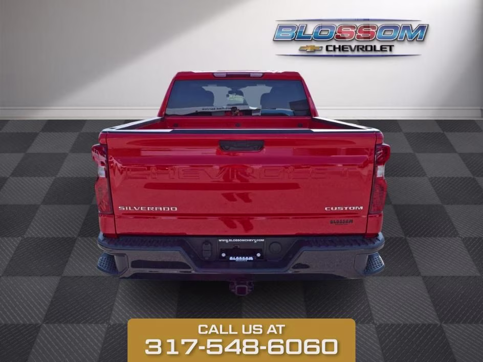 2026 Red Chevrolet Silverado 1500 Custom Trail Boss 4X4 Truck