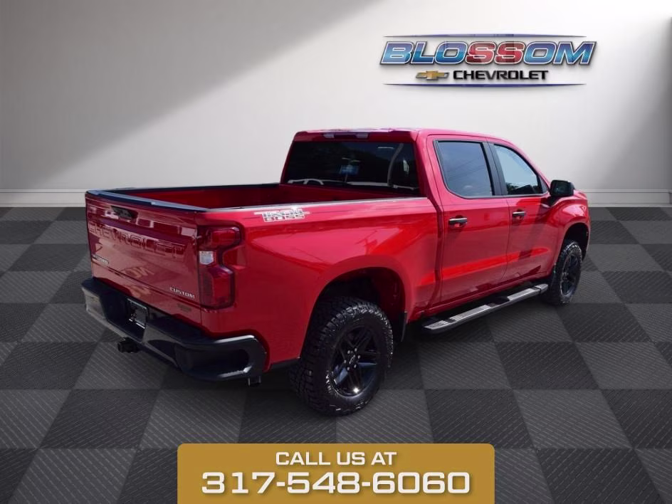 2026 Red Chevrolet Silverado 1500 Custom Trail Boss 4X4 Truck