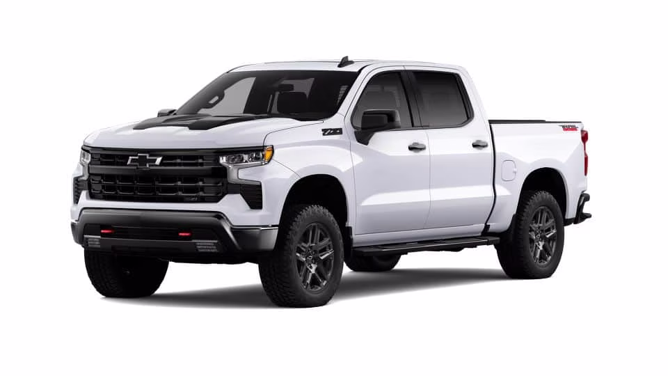 2026 White Chevrolet Silverado 1500 LT Trail Boss 4X4 Truck