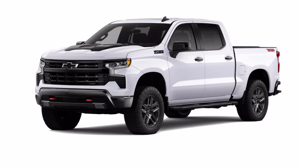 2026 White Chevrolet Silverado 1500 LT Trail Boss 4X4 Truck
