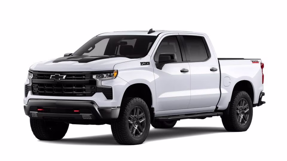 2026 White Chevrolet Silverado 1500 LT Trail Boss 4X4 Truck