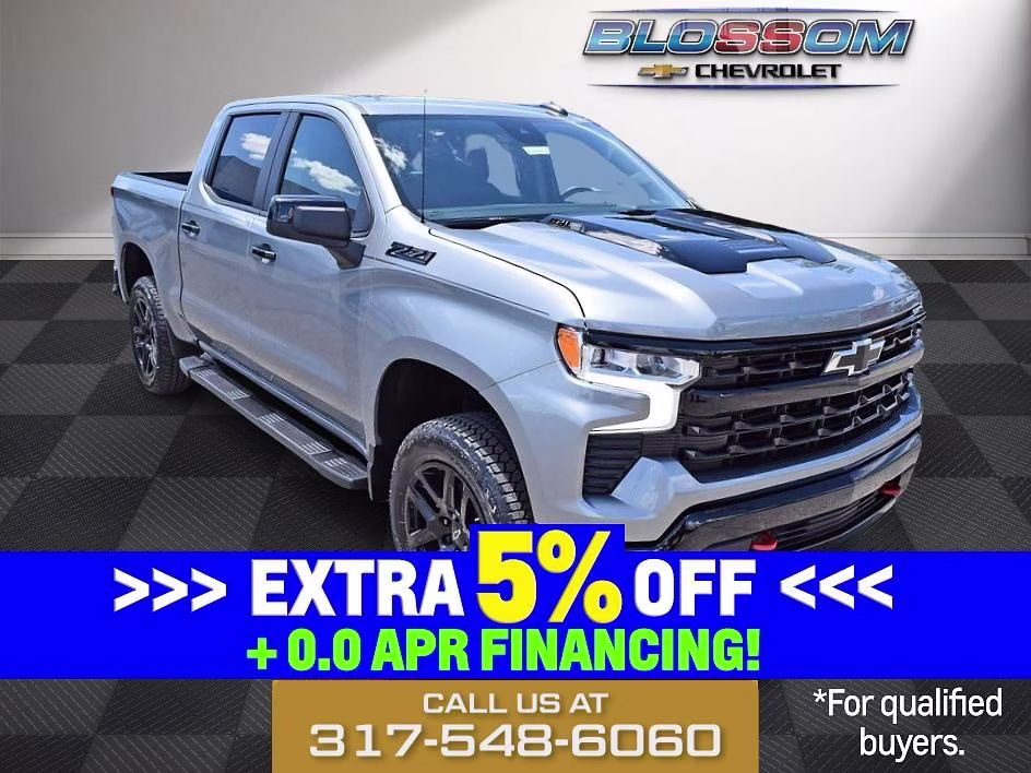 2026 Sterling Gray Metallic Chevrolet Silverado 1500 LT Trail Boss 4X4 Truck