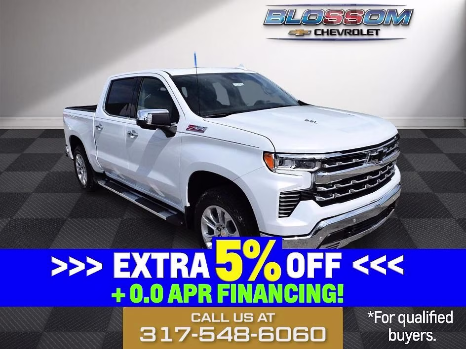 2026 Polar White Chevrolet Silverado 1500 LTZ 4X4 Truck