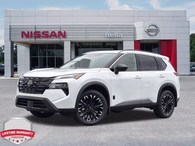 2026 Everest White Pearl Tricoat Nissan Rogue Dark Armor AWD SUV