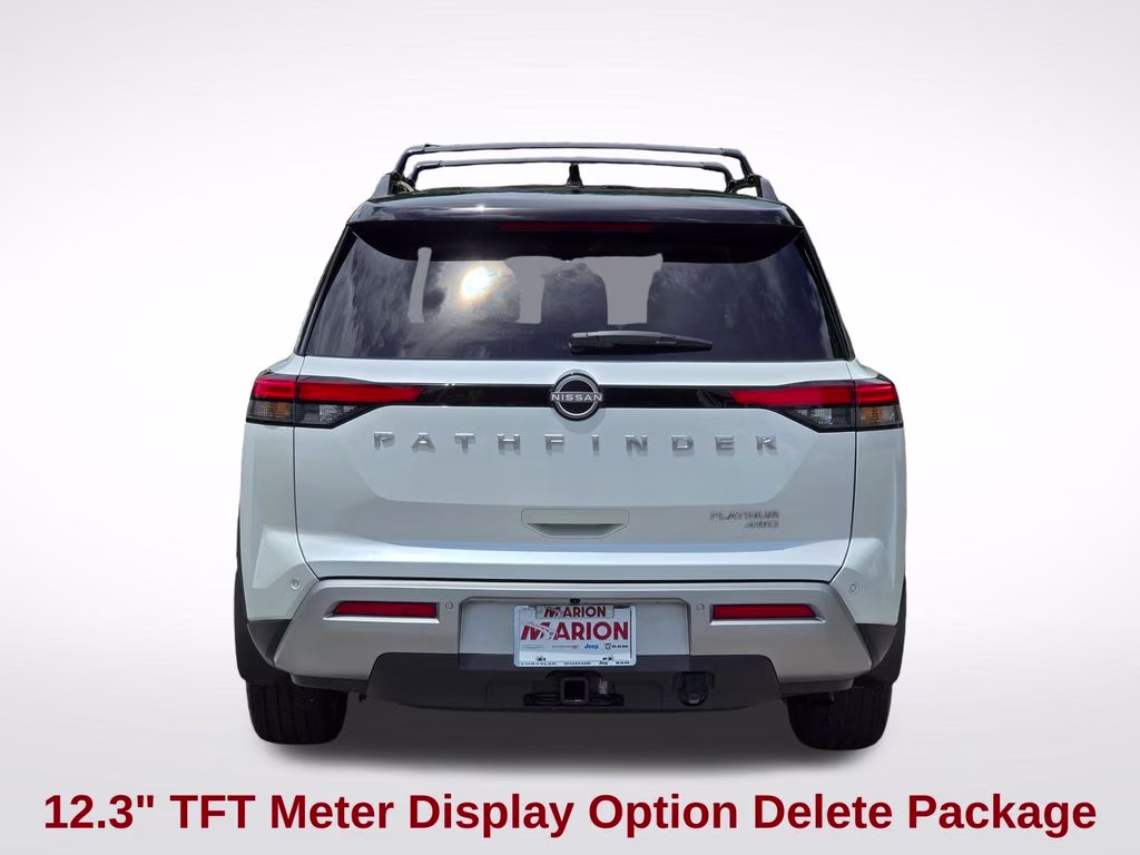 2025 Everest White Pearl Tricoat/Super Black Nissan Pathfinder Platinum 4X4 SUV