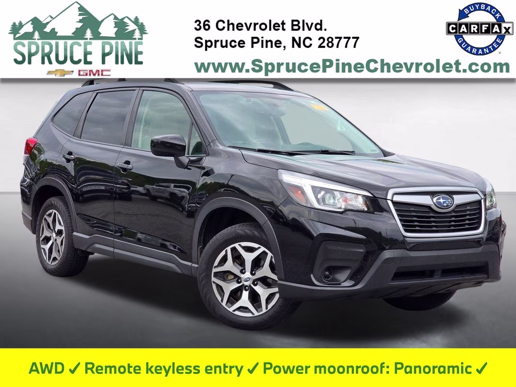2020 Crystal Black Silica Subaru Forester Premium AWD SUV