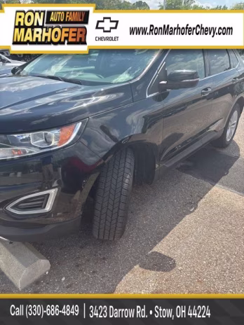 2016 Shadow Black Ford Edge SEL AWD SUV