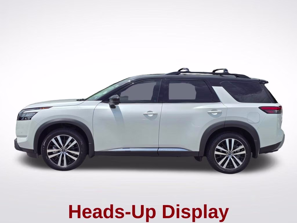 2025 Everest White Pearl Tricoat/Super Black Nissan Pathfinder Platinum 4X4 SUV
