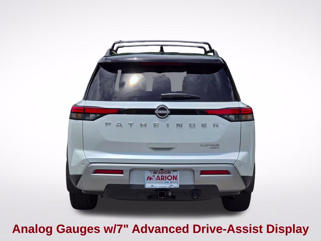 2025 Everest White Pearl Tricoat/Super Black Nissan Pathfinder Platinum 4X4 SUV