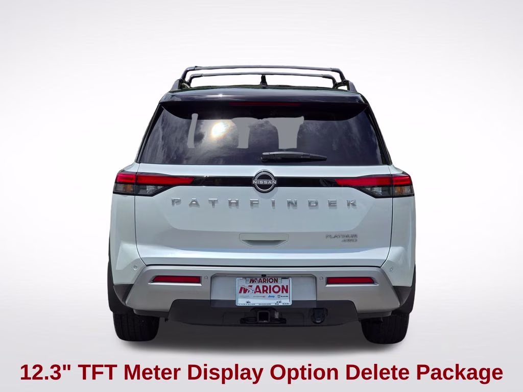 2025 Everest White Pearl Tricoat/Super Black Nissan Pathfinder Platinum 4X4 SUV