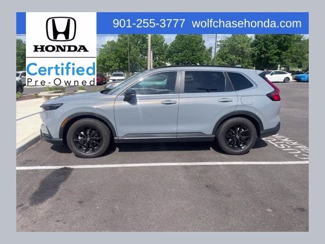 2025 Urban Gray Pearl Honda CR-V Hybrid Sport-L FWD SUV