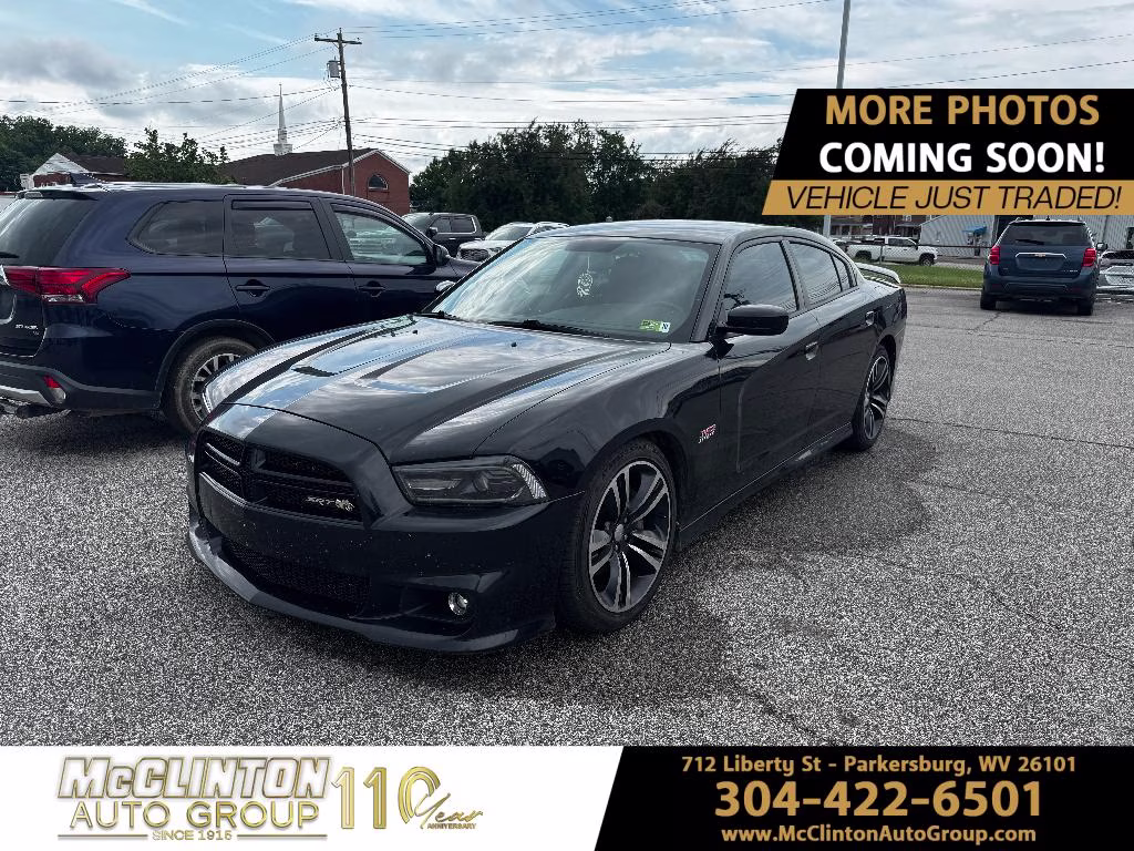 2013 Pitch Black Dodge Charger SRT8 Super Bee RWD Sedan