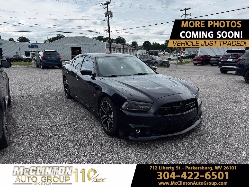 2013 Pitch Black Dodge Charger SRT8 Super Bee RWD Sedan