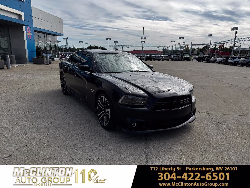 2013 Black Clearcoat Dodge Charger SRT8 Superbee RWD Sedan