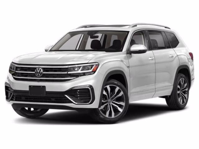 2023 Opal White Pearl Volkswagen Atlas 3.6L V6 SEL Premium R-Line AWD SUV