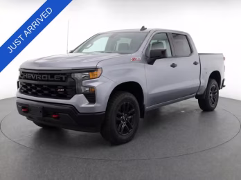 2025 Sterling Gray Metallic Chevrolet Silverado 1500 Custom Trail Boss 4X4 Truck