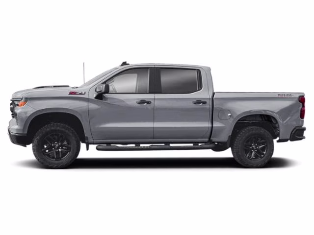 2025 Sterling Gray Metallic Chevrolet Silverado 1500 Custom Trail Boss 4X4 Truck