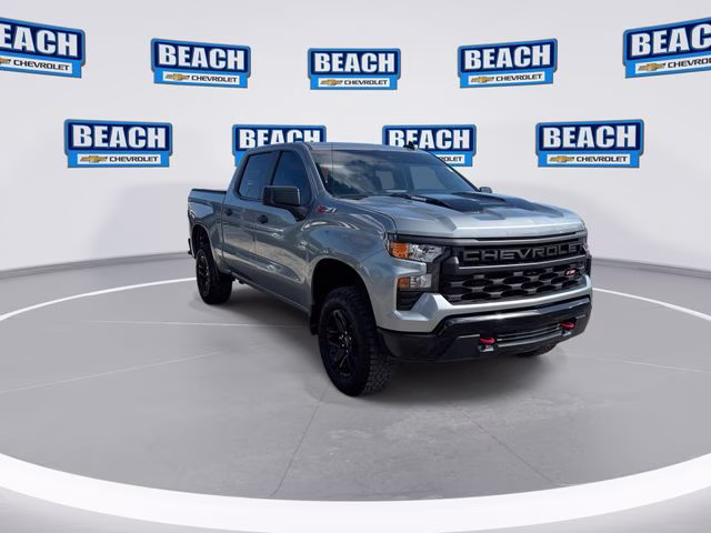 2025 Sterling Gray Metallic Chevrolet Silverado 1500 Custom Trail Boss 4X4 Truck