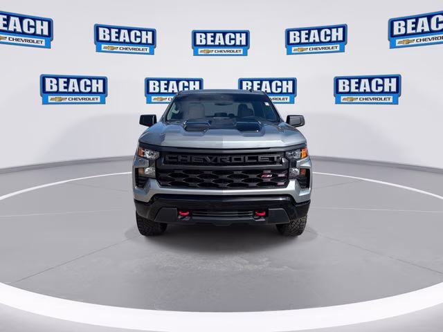 2025 Sterling Gray Metallic Chevrolet Silverado 1500 Custom Trail Boss 4X4 Truck