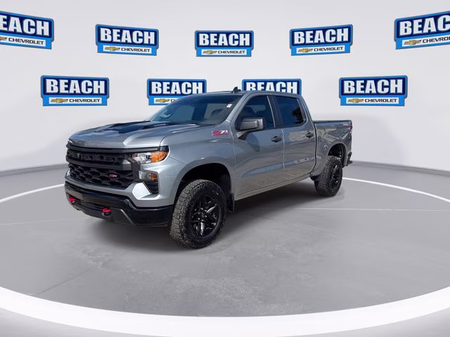 2025 Sterling Gray Metallic Chevrolet Silverado 1500 Custom Trail Boss 4X4 Truck