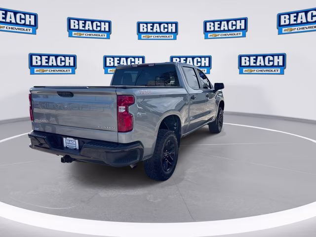 2025 Sterling Gray Metallic Chevrolet Silverado 1500 Custom Trail Boss 4X4 Truck