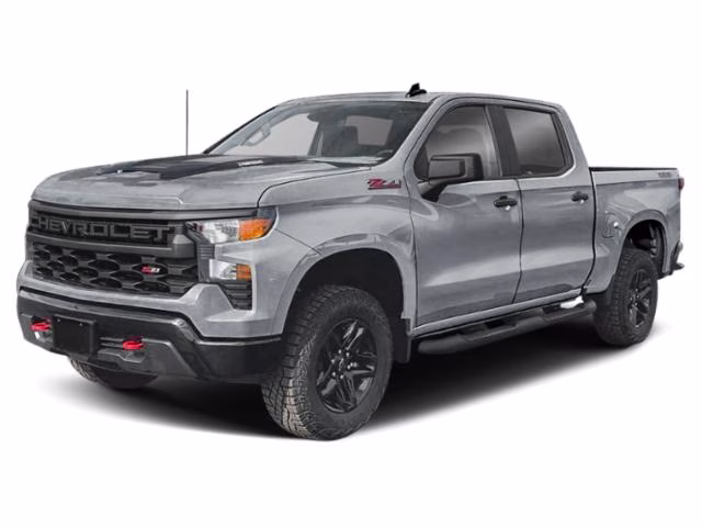 2025 Sterling Gray Metallic Chevrolet Silverado 1500 Custom Trail Boss 4X4 Truck