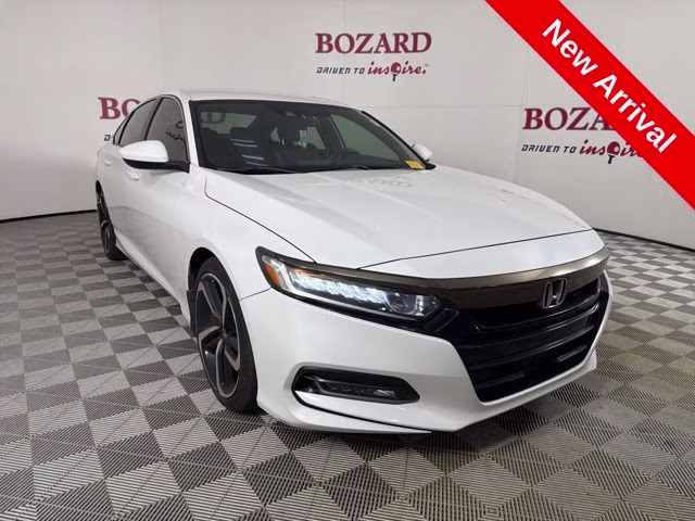 2019 White Honda Accord Sport FWD Sedan