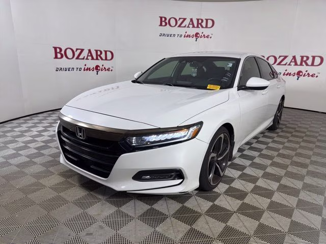 2019 White Honda Accord Sport FWD Sedan