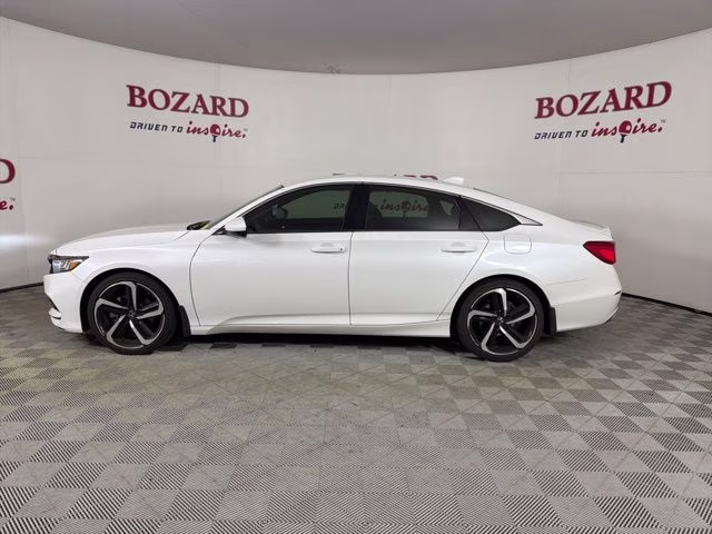2019 White Honda Accord Sport FWD Sedan