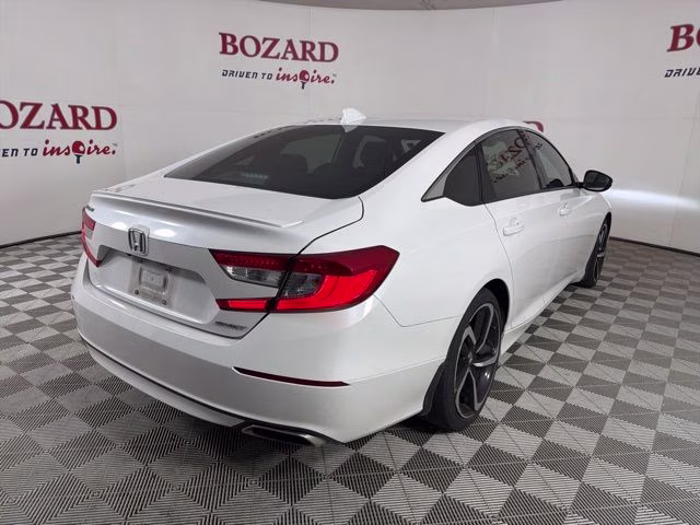 2019 White Honda Accord Sport FWD Sedan