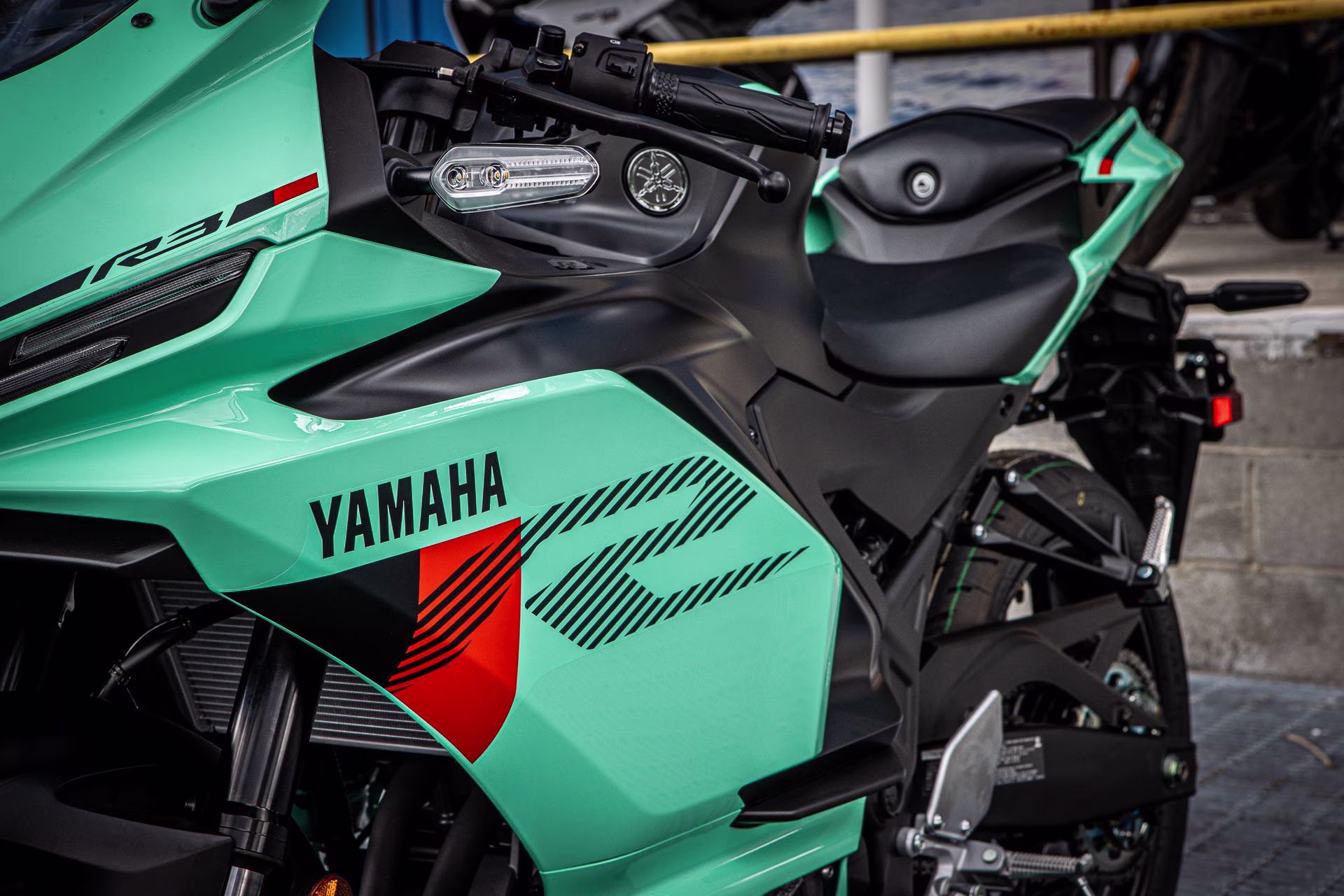 2026 Miami Mint Green / Matte Stealth Black Yamaha YZF-R3 ABS Motorcycle