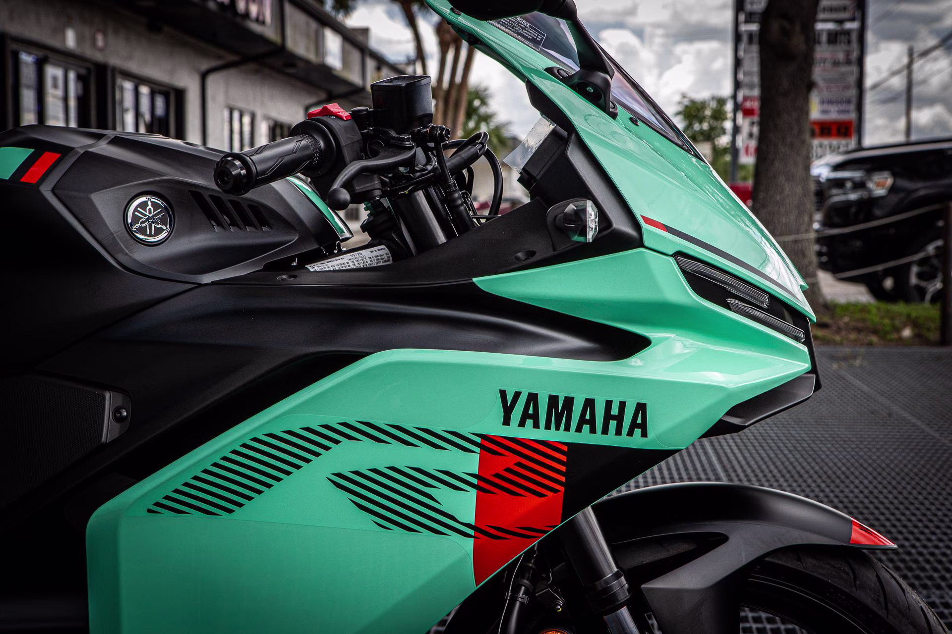 2026 Miami Mint Green / Matte Stealth Black Yamaha YZF-R3 ABS Motorcycle