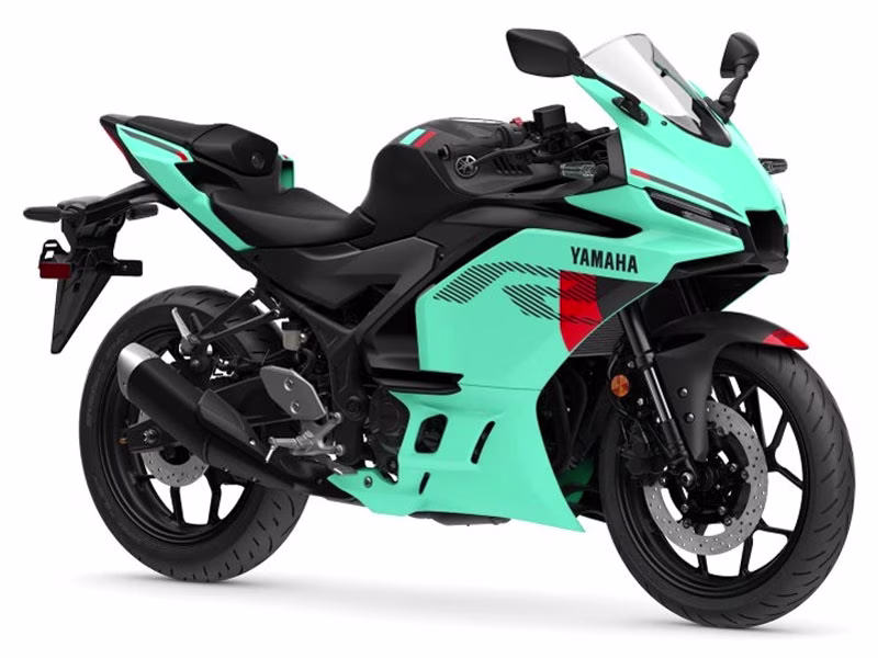 2026 Miami Mint Green / Matte Stealth Black Yamaha YZF-R3 ABS Motorcycle