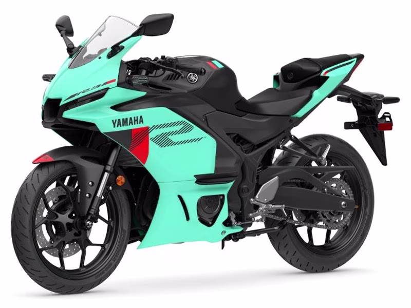 2026 Miami Mint Green / Matte Stealth Black Yamaha YZF-R3 ABS Motorcycle