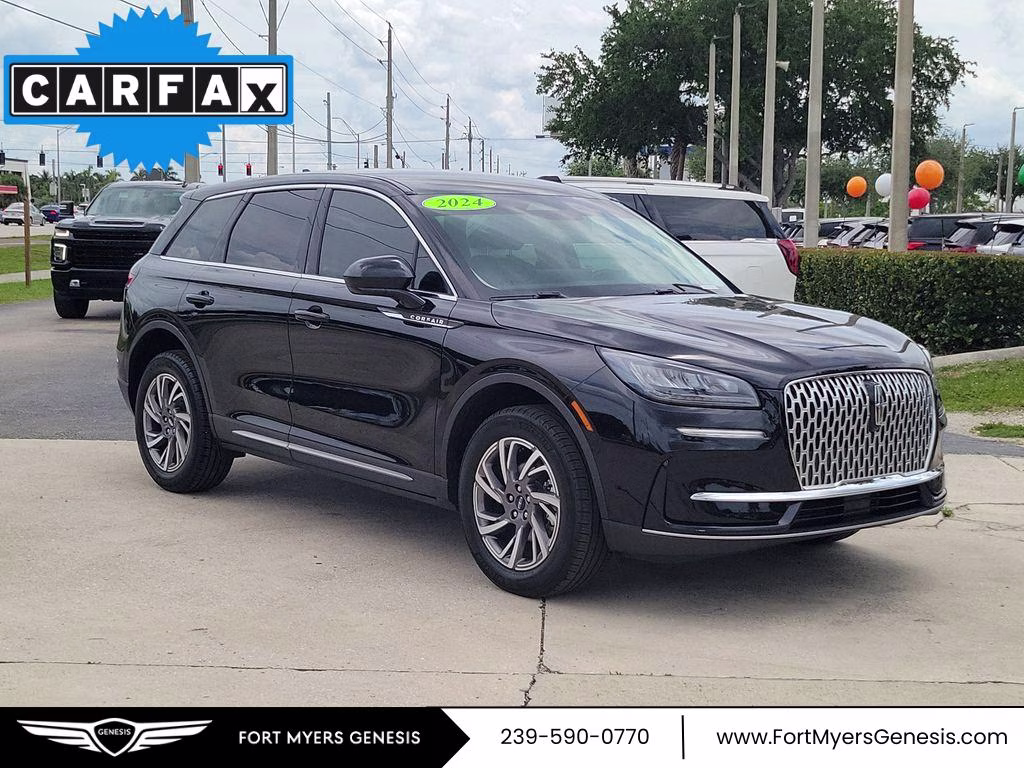2024 Infinite Black Metallic Clearcoat Lincoln Corsair Premiere FWD SUV